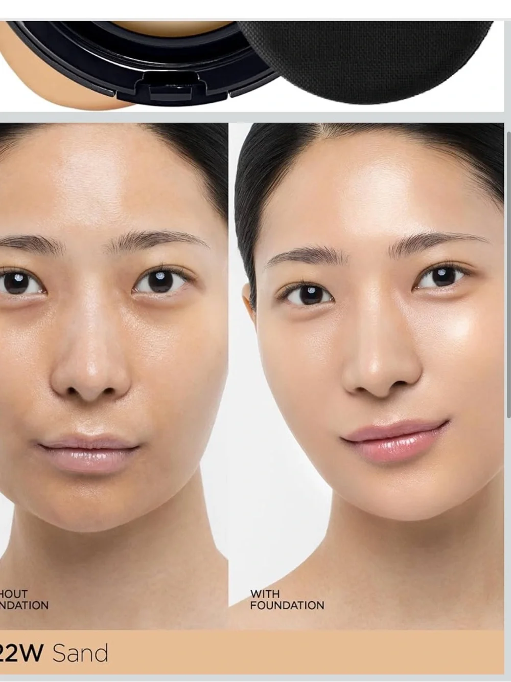 JUNG SAEM MOOL Essential Skin Nuder Cushion | Natural Finish 22W Sand